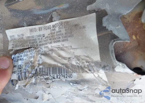 2020 Ford Fusion Se z USA, uszkodzony, nr VIN 3FA6P0HD4LR236240